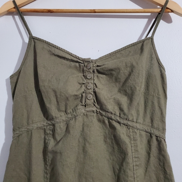 Somewhere Khaki Green Dress Size 10 - Picture 2 of 8